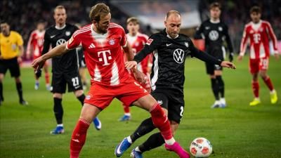 بايرن يسحق فولفسبورغ في البوندسليغا