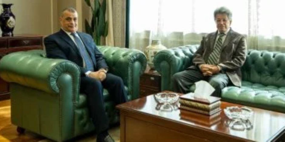 وزير الدولة للإنتاج الحربى يستقبل رئيس الشركة المتحدة للخدمات الإعلامية