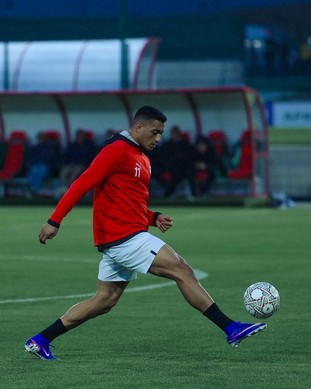 منتخب الفراعنة ينهى تدريباته بطنجة استعدادا لمواجهة السنغال غدا.. صور