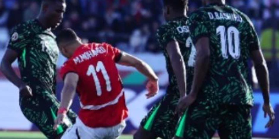 التسلل يلغى هدف نيجيريا فى مرمى منتخب مصر مع بداية الشوط الثانى