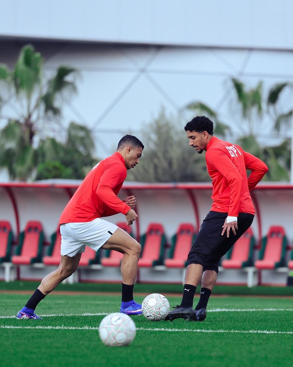 منتخب مصر يختتم استعداداته لمواجهة نيجيريا غدا فى كأس أمم أفريقيا (صور)
