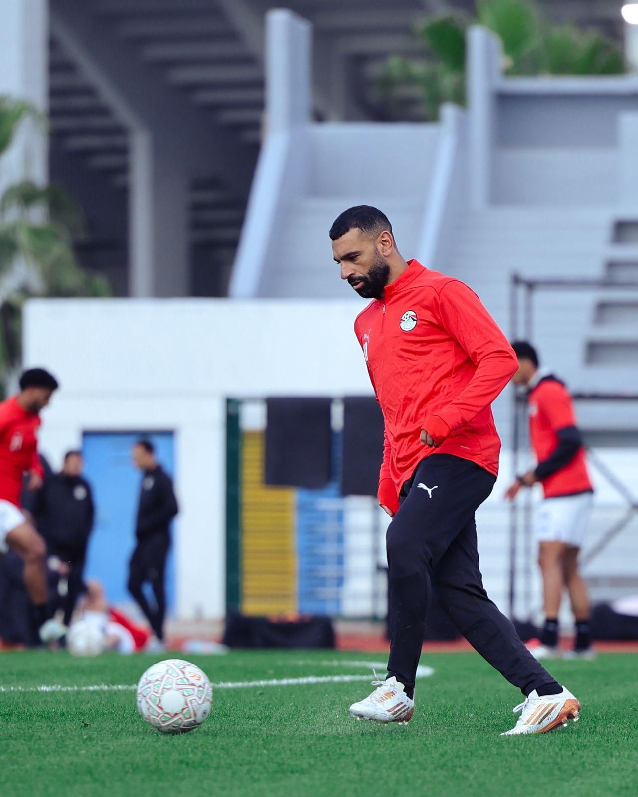 منتخب مصر يختتم استعداداته لمواجهة نيجيريا غدا فى كأس أمم أفريقيا (صور)