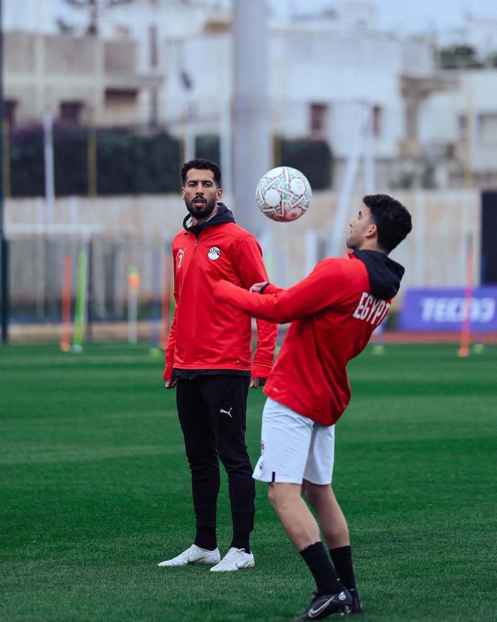 منتخب مصر يختتم استعداداته لمواجهة نيجيريا غدا فى كأس أمم أفريقيا (صور)