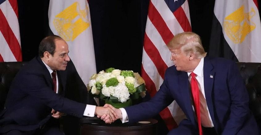 مباحثات بين السيسي وترامب تشمل القضايا الإقليمية ومياه النيل وقطاع غزة