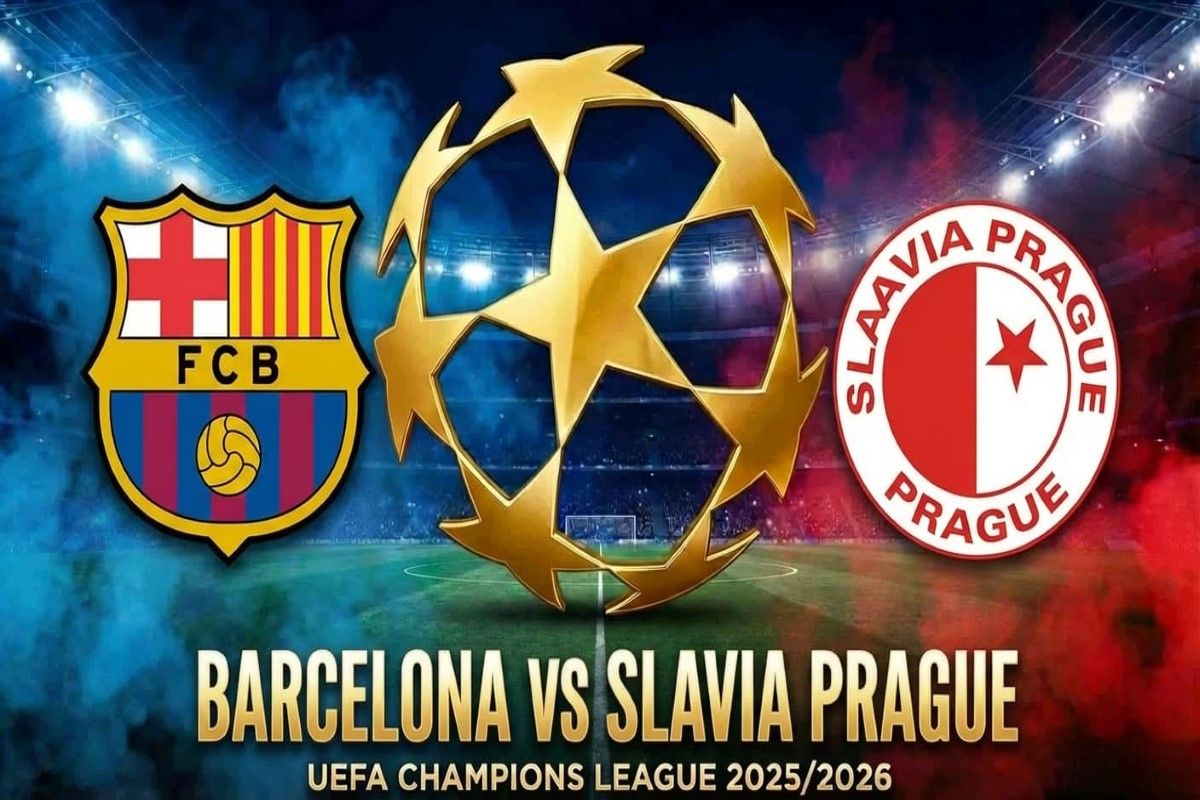 مباراة برشلونة وسلافيا براغ