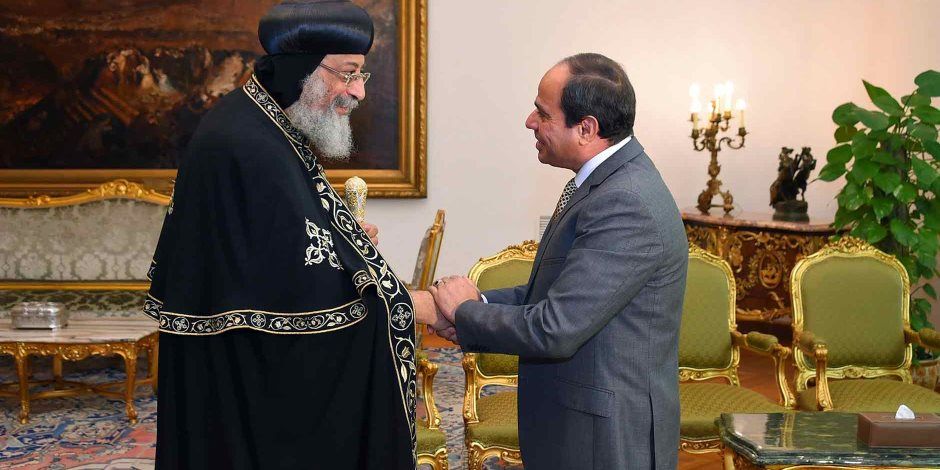 الكنيسة الأرثوذكسية تهنئ الرئيس عبد الفتاح السيسي و وزير الداخلية بعيد الشرطة الـ74