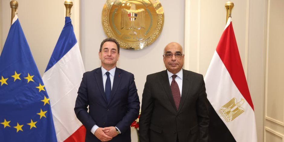 وزير العدل يستقبل سفير جمهورية فرنسا بالقاهرة