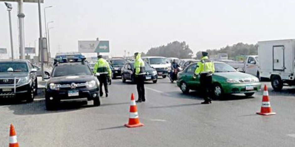 خدمات مرورية بالتزامن مع تنفيذ أعمال توسعة كوبرى مصر للطيران بالقاهرة