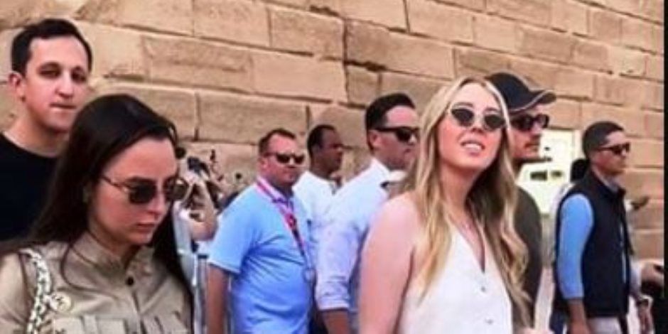 تيفاني ترامب وزوجها في رحلة شتوية دافئة بمعابد الكرنك وحتشبسوت بالأقصر