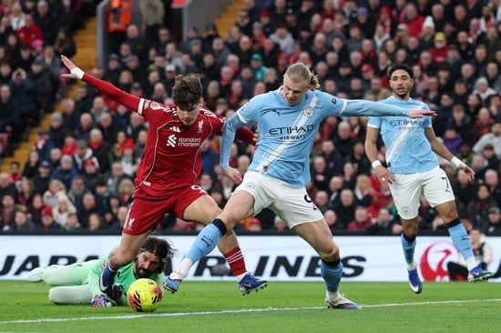 مانشستر سيتي يحسم قمة ليفربول 2-1 بمشاركة محمد صلاح ومرموش.. فيديو وصور