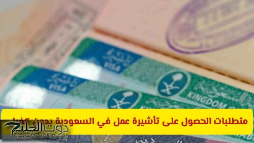 متطلبات الحصول على تأشيرة عمل في السعودية بدون كفيل