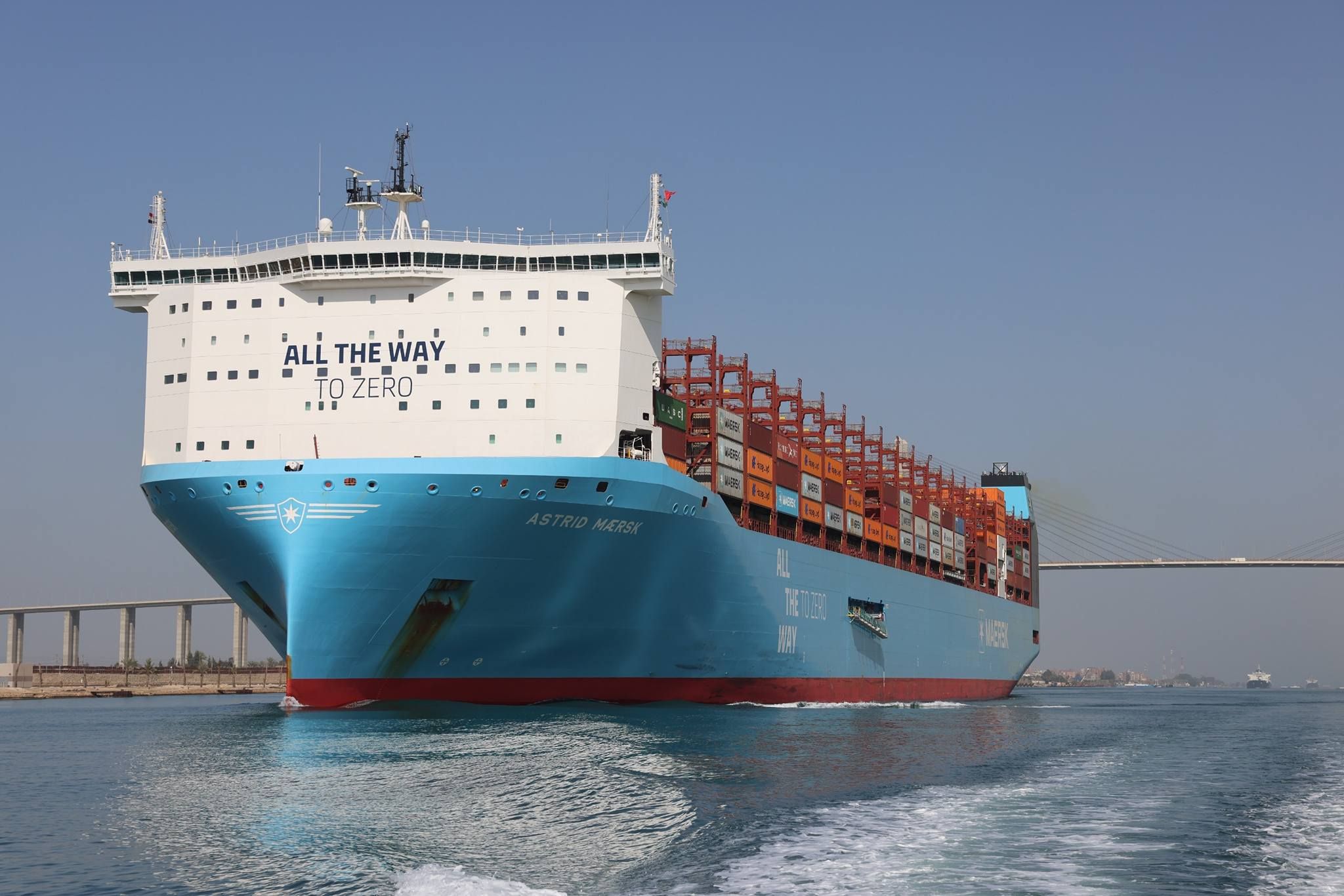 قناة السويس تشهد عبور سفينة الحاويات ASTRID MAERSK في أولى رحلاتها
