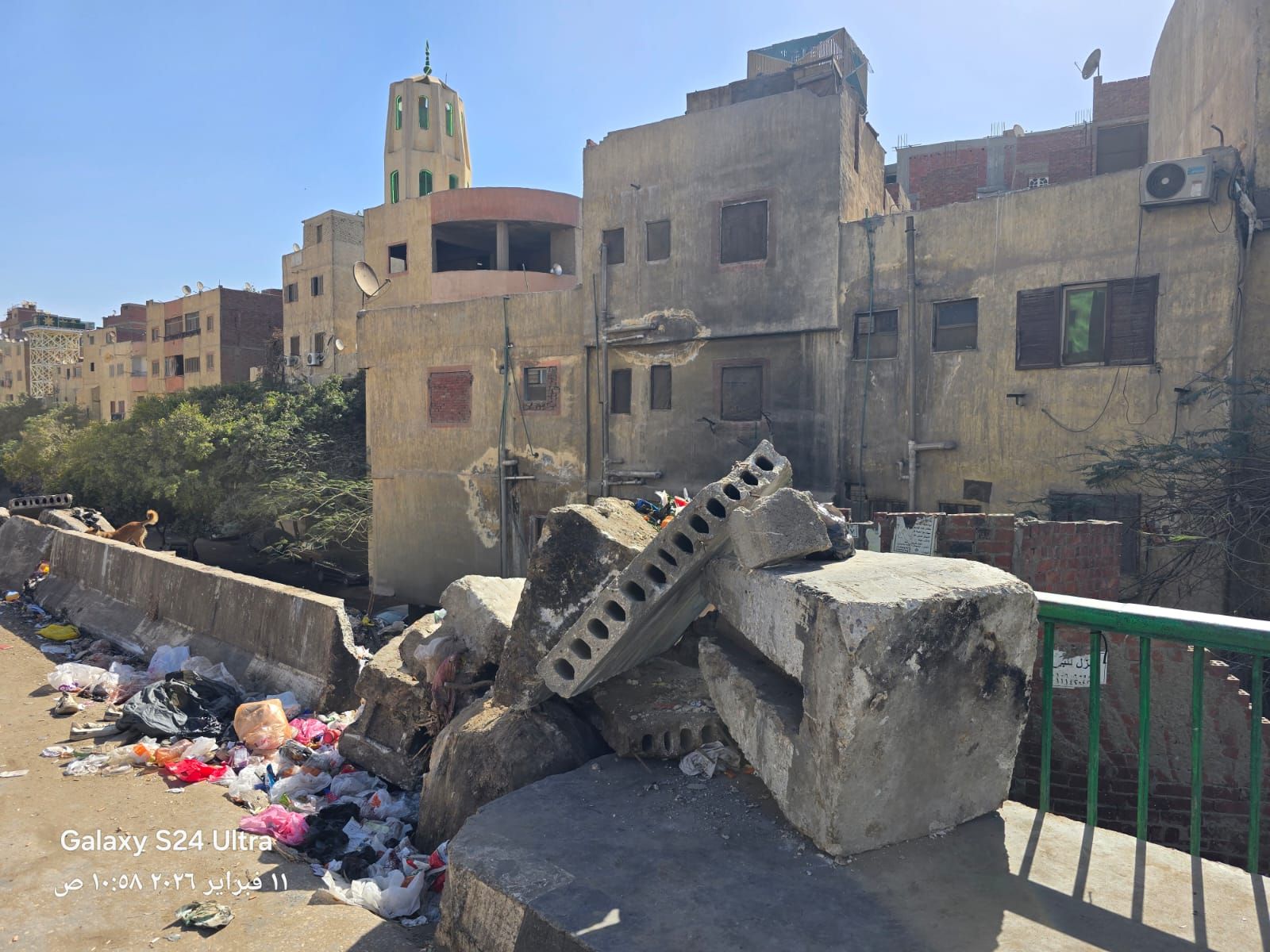 محافظة الجيزة: رفع الكتل الخرسانية وفتح سلم مشاه «مدينة النور» بحي الهرم