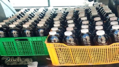إتلاف 750 لترا من العصائر الرمضانية ضبطت داخل مركبة