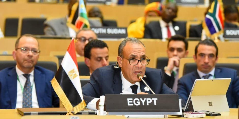 وزير الخارجية يلقي كلمة أمام الاتحاد الأفريقي حول عضوية الاتحاد في مجموعة العشرين