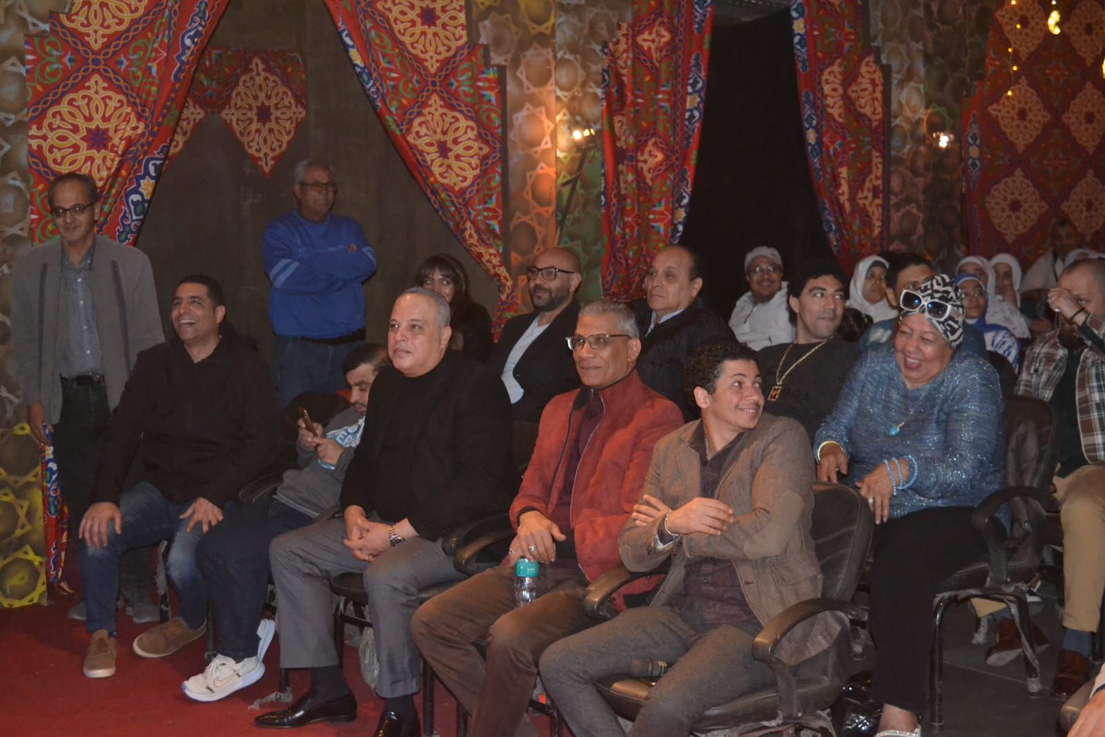 تامر عبدالمنعم يفتتح خيمة البيت الفني للفنون الشعبية في قاعة صلاح چاهين