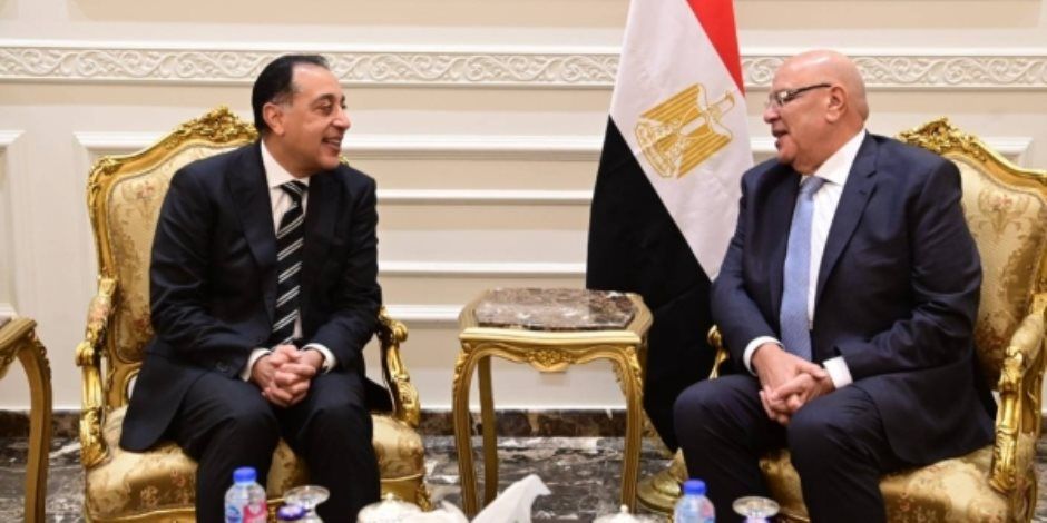 رئيس مجلس النواب المستشار هشام بدوى يستقبل رئيس مجلس الوزراء