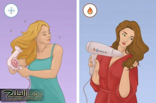 مخاطر استخدام مجفف الشعر