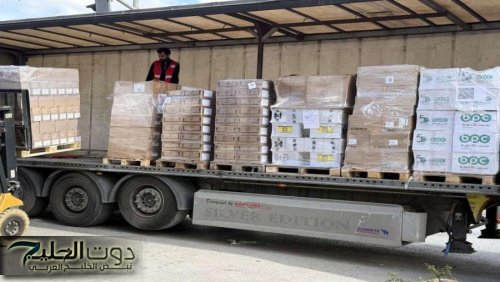 الهلال الأحمر الفلسطيني يسيّر 9 شاحنات مستلزمات طبية إلى غزة