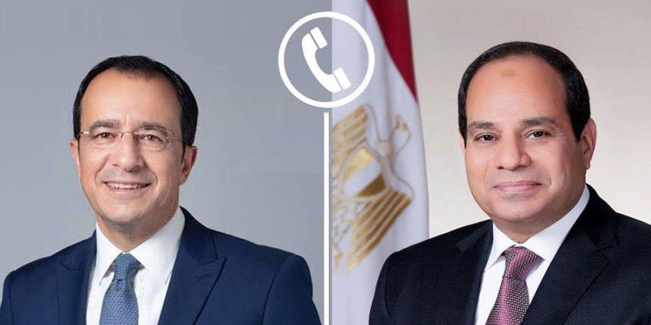 الرئيس السيسى يتلقى اتصالا من نظيره القبرصي تناول مستجدات الأوضاع الإقليمية