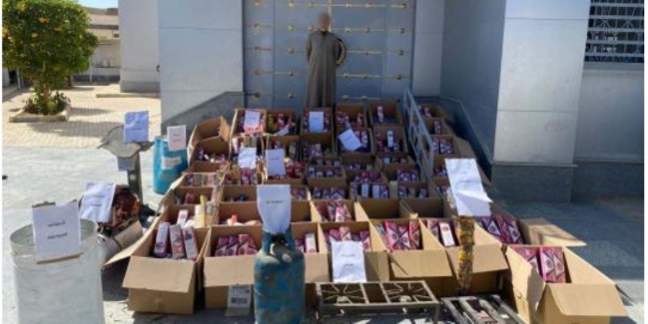 ضبط مليون قطعة العاب نارية فى حملة للامن العام أسفرت عن تحرير 63 قضية