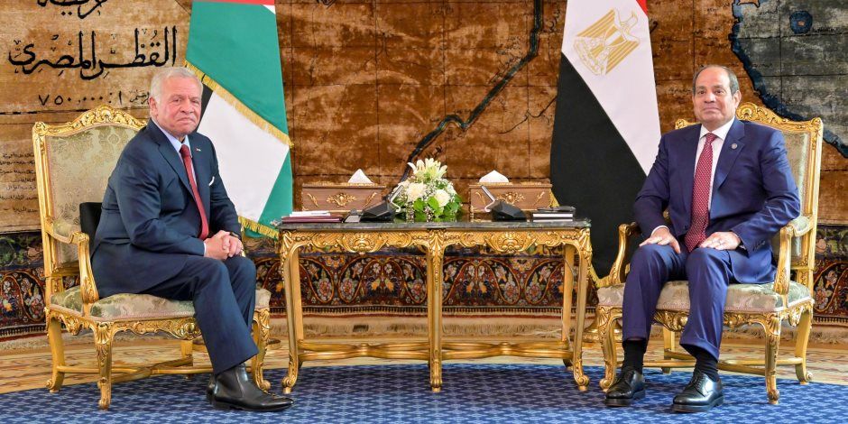 الرئيس السيسى والملك عبد الله يؤكدان وحدة الموقف المصري الأردني في ضرورة خفض التصعيد