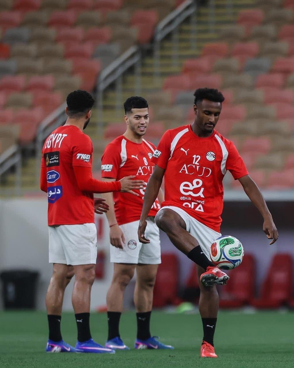منتخب مصر ينهي تدريباته لمواجهة السعودية غدا.. صور
