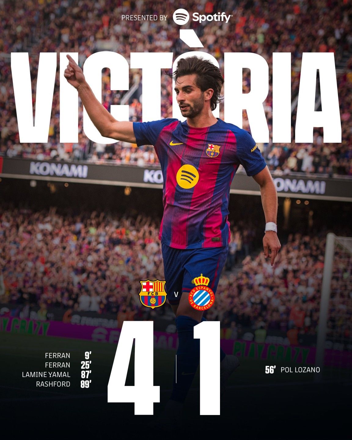 مكاسب برشلونة من الفوز على إسبانيول اليوم برباعية...