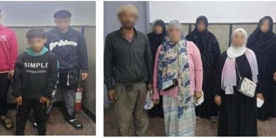 أمن الجيزة يضبط رجل و6 سيدات يستغلون الاطفال الأحداث فى أعمال التسول