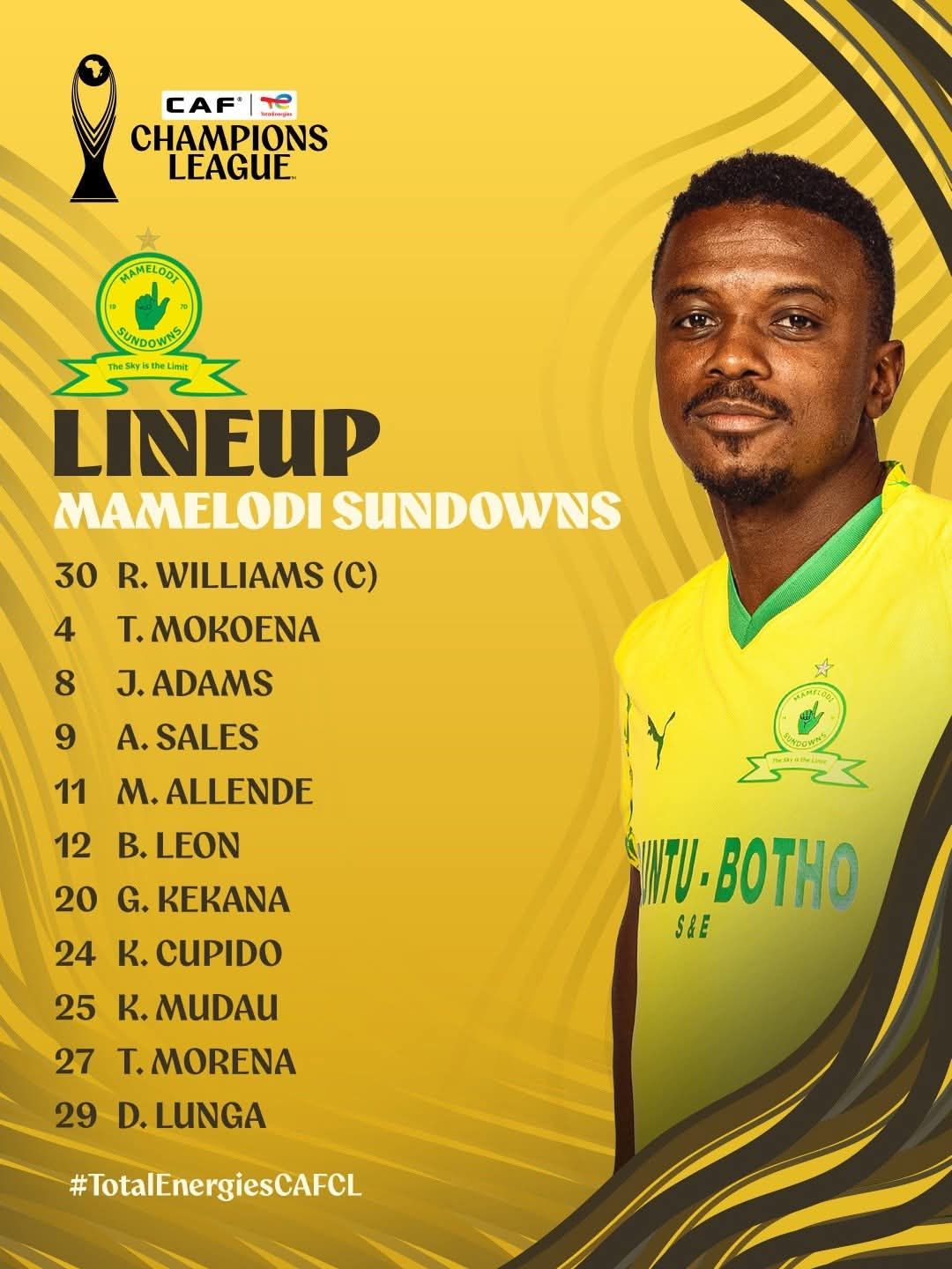 الترجي ضد صن داونز.. التشكيل الرسمي لذهاب نصف نهائي دوري أبطال أفريقيا