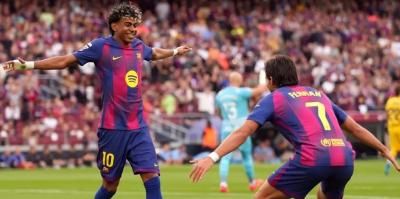 برشلونة يحسم الديربي ويلامس التتويج