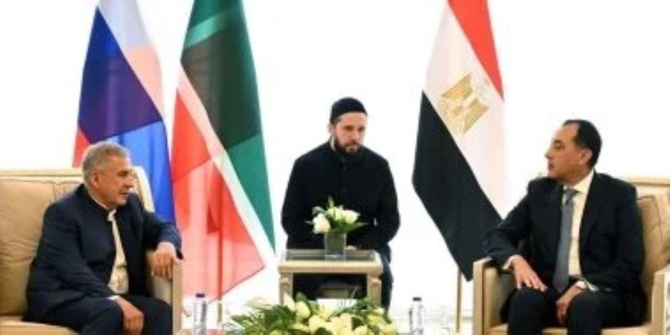 رئيس الوزراء يستقبل رئيس جمهورية تتارستان بروسيا الاتحادية