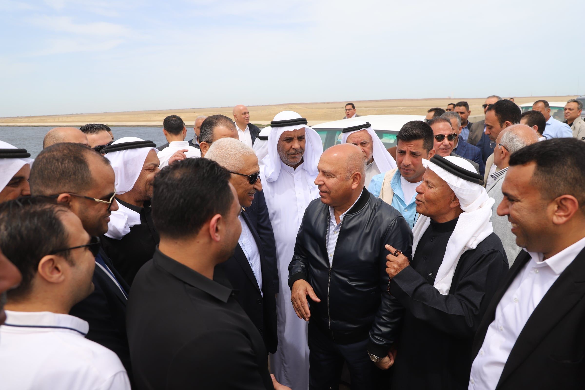 وزير النقل يصل شمال سيناء ويتفقد مشروعات البنية التحتية بمدينة بير العبد