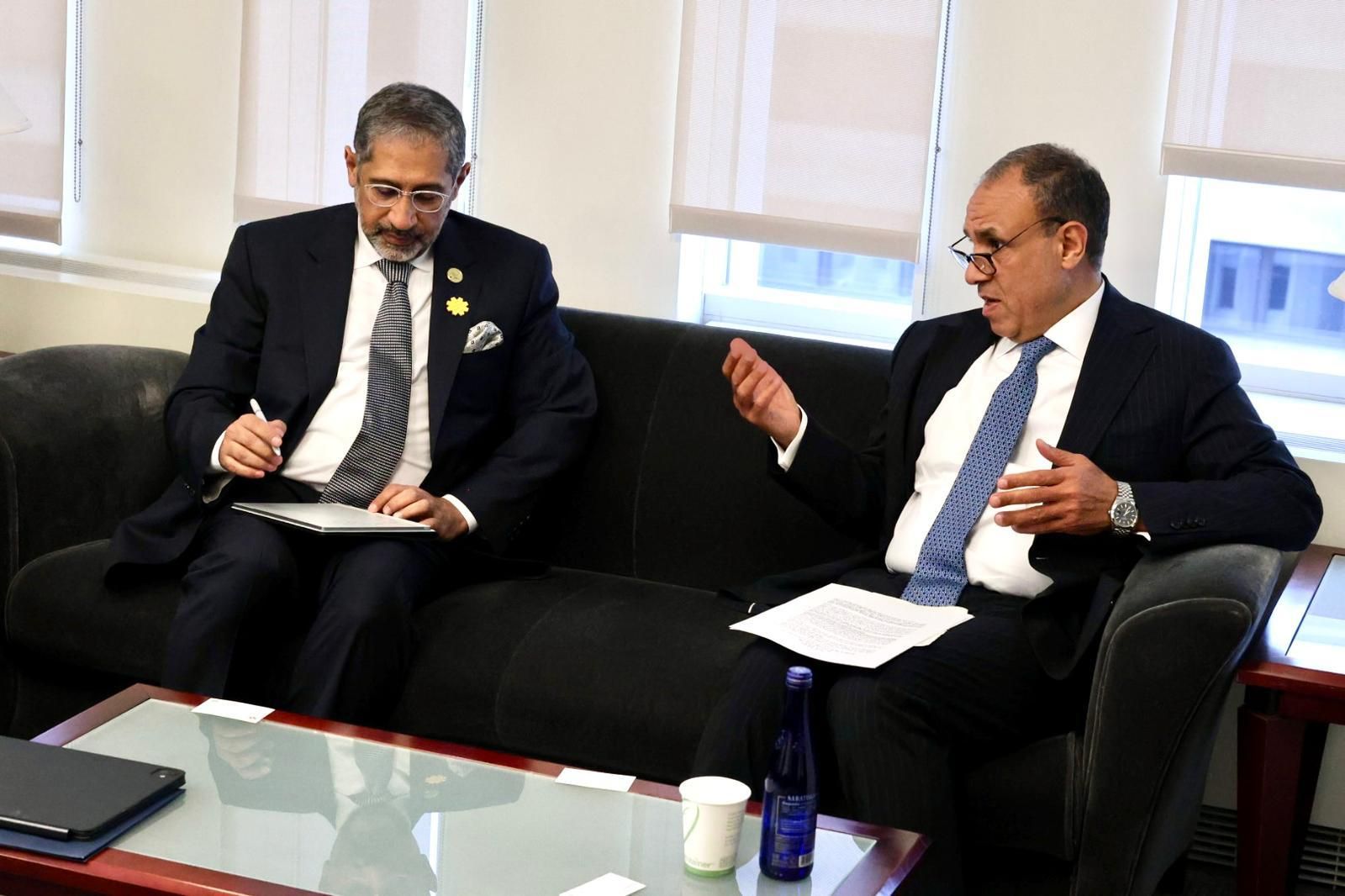 وزير الخارجية يؤكد ثوابت الموقف المصري من القضية الفلسطينية ويبحث مع البنك الدولي دعم إعادة إعمار غزة