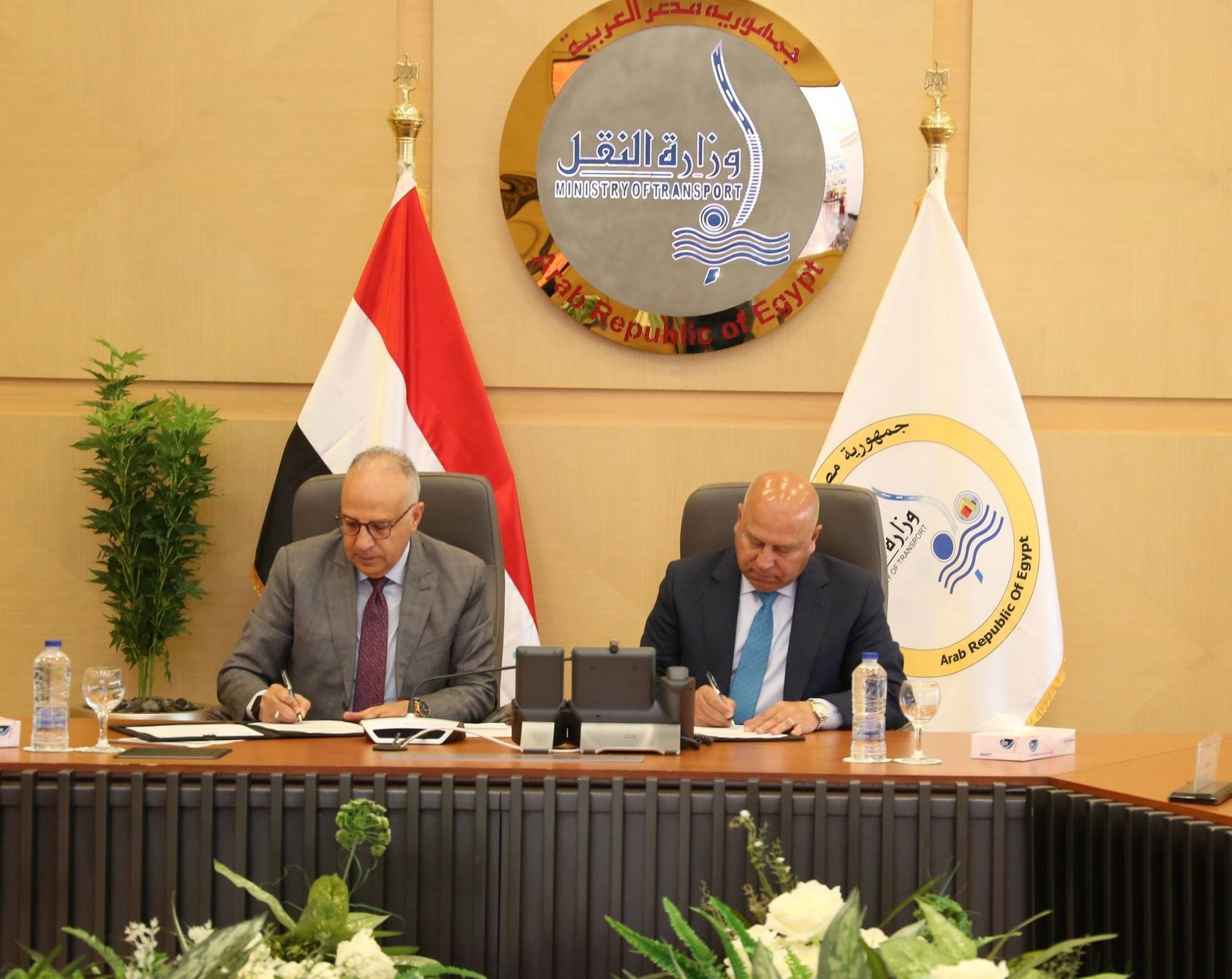 بروتوكول تعاون بين وزارتي الري والنقل لتعظيم الاستفادة من أملاك وزارة الموارد المائية