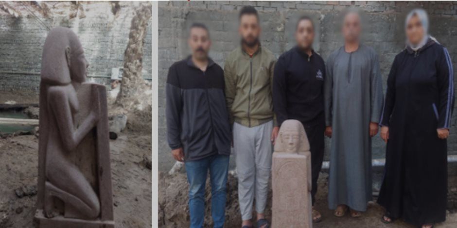 ضبط 5 أشخاص لقيامهم بأعمال الحفر والتنقيب غير المشروع عن الآثار بالجيزة