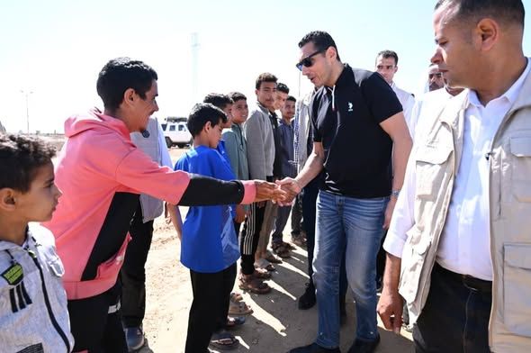 وزير الشباب والرياضة يتفقد مركز شباب الشهداء بمحافظة شمال سيناء ويوجه بسرعة التنفيذ