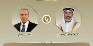 اتصال هاتفي بين وزير الخارجية ونظيره الكويتي لبحث التطورات الإقليمية