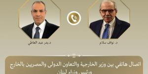وزير الخارجية يؤكد تضامن مصر مع لبنان فى اتصال مع رئيس مجلس الوزراء اللبناني