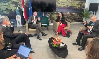 وزيرة البيئة تناقش مع مفوض الاتحاد الأوروبى للبيئة بحث سبل استثمار القطاع...