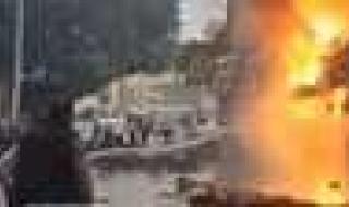 العالم اليوم - بالفيديو.. حريق داخل مطعم في بيروت يقتل 8 أشخاص