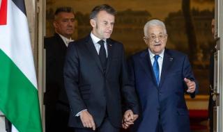 ماكرون وعباس يعتزمان إنشاء لجنة لإقامة دولة فلسطينية