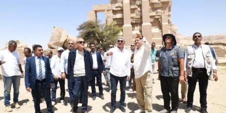 وزير السياحة: مشروع ترميم الرامسيوم نموذج للتعاون الدولي في حفظ الآثار