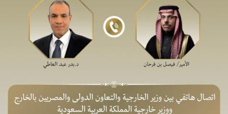 وزير الخارجية يبحث هاتفياً مع نظيره السعودي التطورات الإقليمية