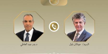 وزير الخارجية يبحث مع مستشار الأمن القومي البريطاني العلاقات الثنائية والتطورات الإقليمية