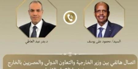 وزير الخارجية ورئيس مفوضية الاتحاد الأفريقى يبحثان تعزيز السلم والأمن بأفريقيا