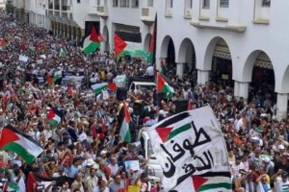 المغرب ينتفض نصرة لفلسطين .. صور وفيديو