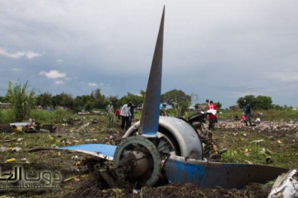 مصرع 18 شخصا إثر تحطم طائرة في السودان