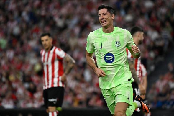 فيديو | ليلة تألق ليفاندوفسكي.. برشلونة يختتم موسم الدوري الإسباني بثلاثية أمام أتلتيك بلباو