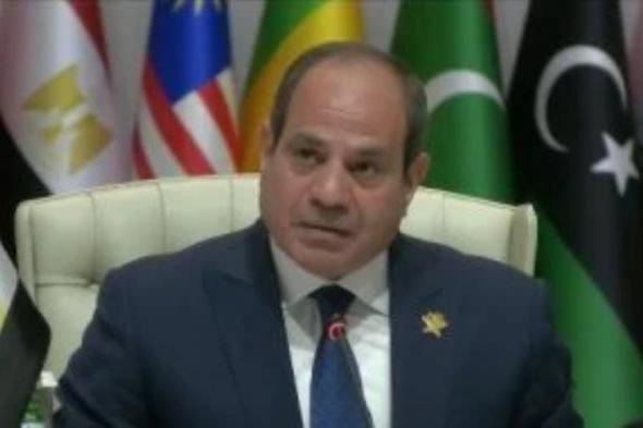 الرئيس السيسى: إسرائيل تسعى لتحويل المنطقة إلى ساحة مستباحة للاعتداءات